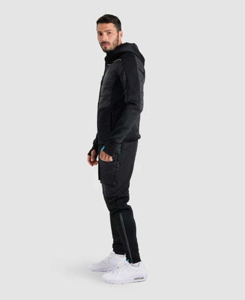 Unisex Hooded Half-Quilted Team Jacket