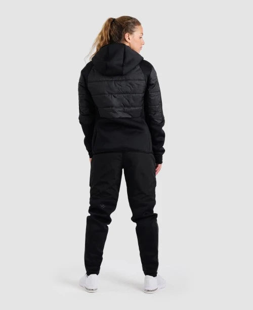 Unisex Hooded Half-Quilted Team Jacket