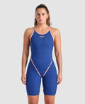 Arena Powerskin Primo Navy & Rose Gold Open Back LE