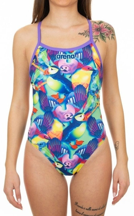Arena Light Tech Siamese Fightings Leotard - Tropical