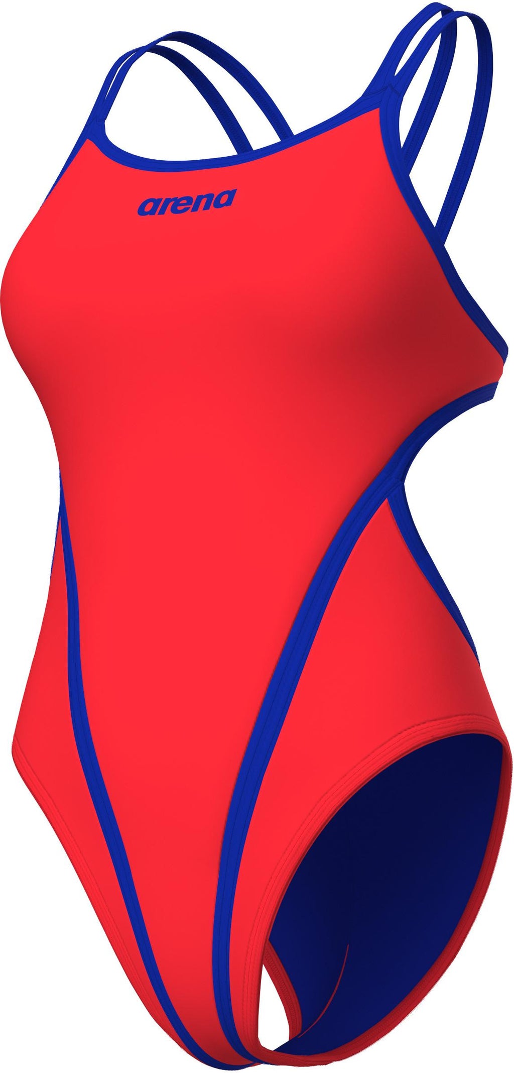 Arena Solid Double Cross Back Sunset-Neon Blue