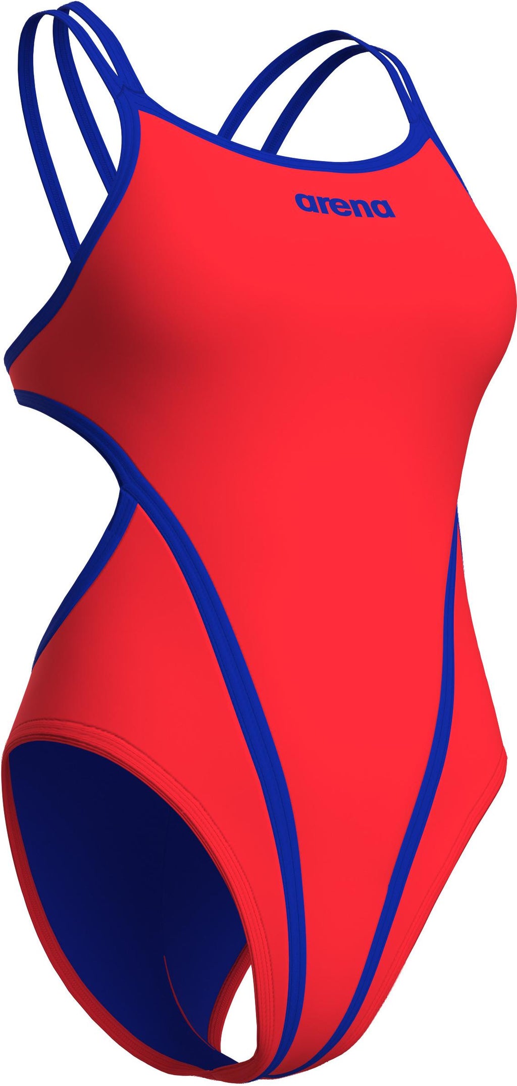 Arena Solid Double Cross Back Sunset-Neon Blue