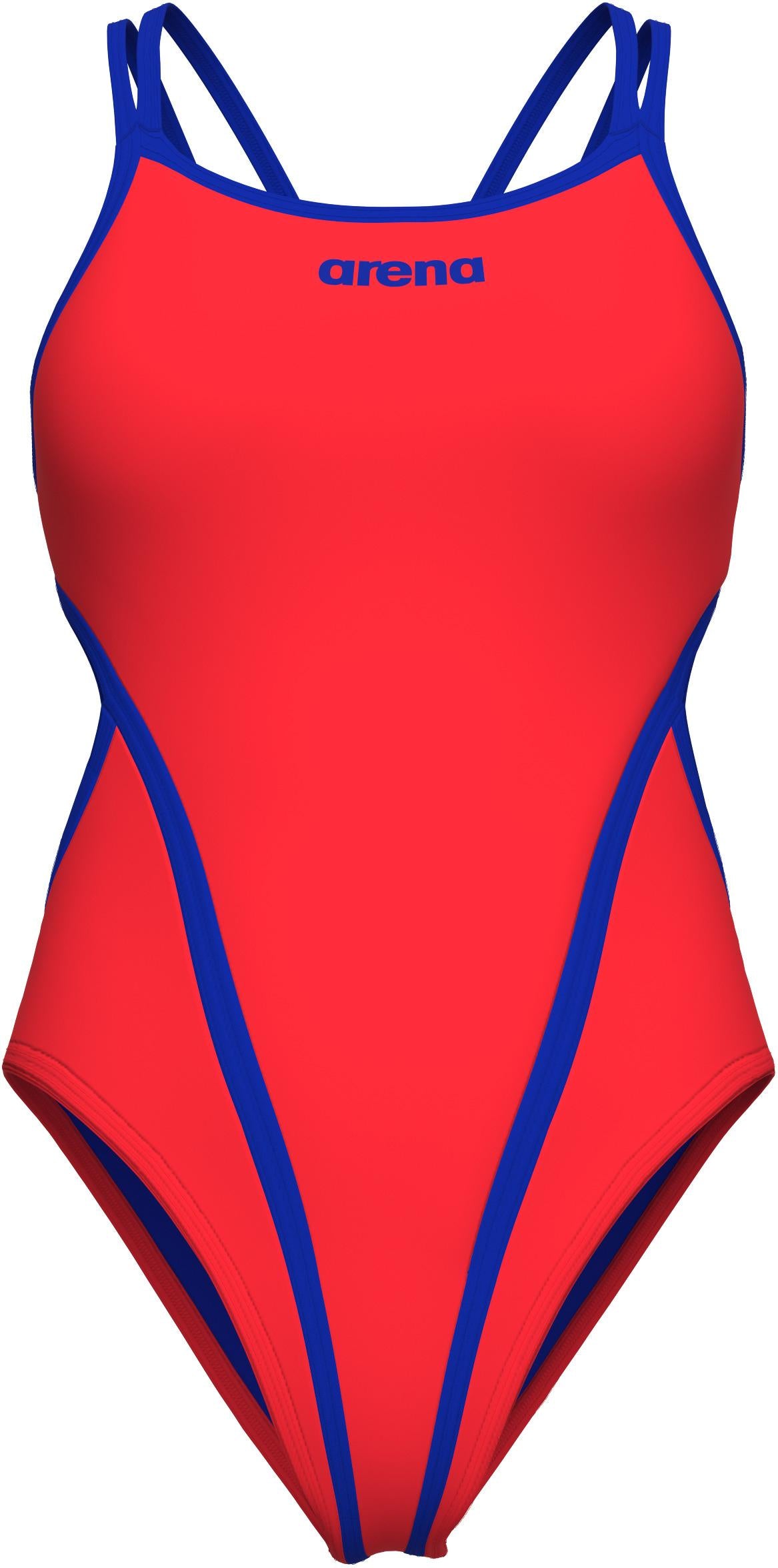 Arena Solid Double Cross Back Sunset-Neon Blue