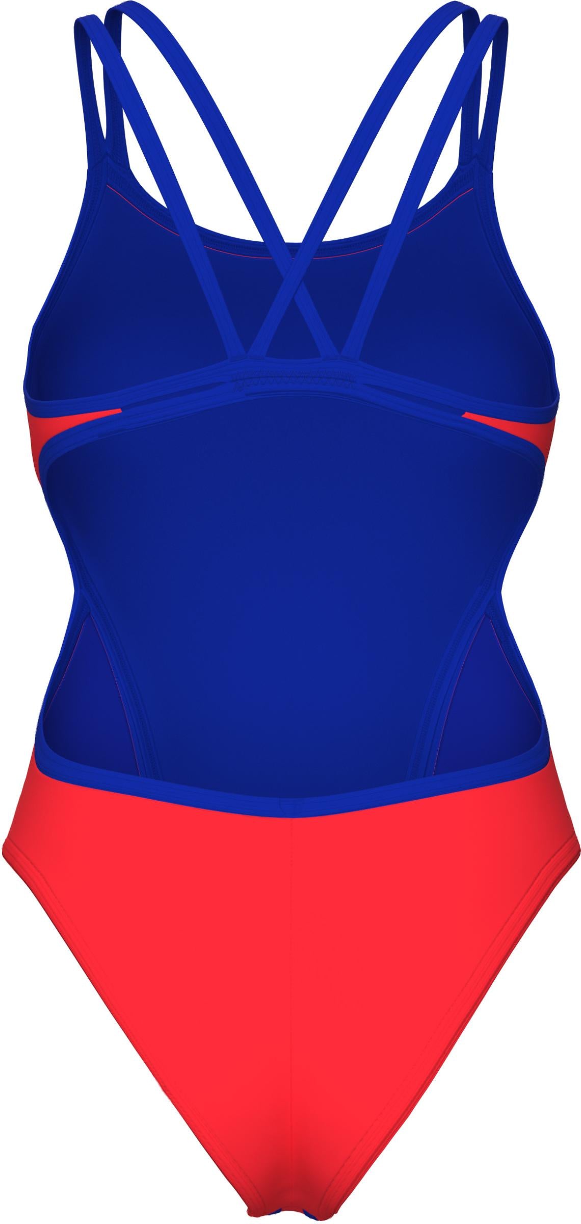 Arena Solid Double Cross Back Sunset-Neon Blue
