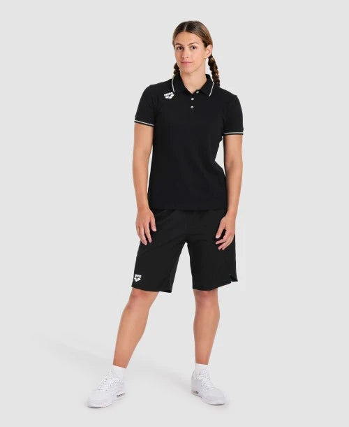 Sieviešu komandas kokvilnas polo krekls, vienkrāsains