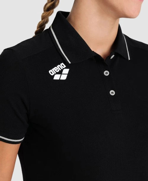 Sieviešu komandas kokvilnas polo krekls, vienkrāsains