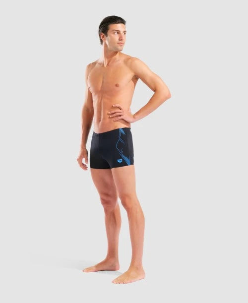 Arena Graphic Black Swim Shorts