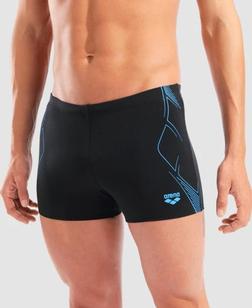 Arena Graphic Black Swim Shorts
